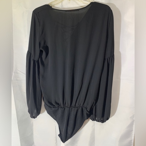 Zara black, long sleeve, body suit, top size M - Picture 5 of 9